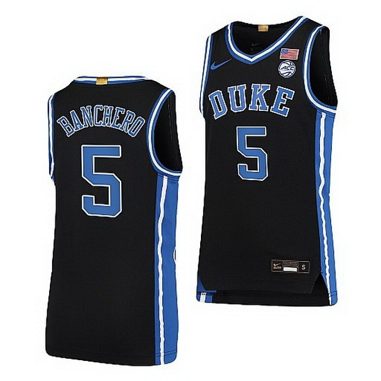 Duke Blue Devils Paolo Banchero Black College Basketball 2021 22Limited Jersey Duke Blue Devils Paolo Banchero Black College Basketball 2021 22Limited Jersey