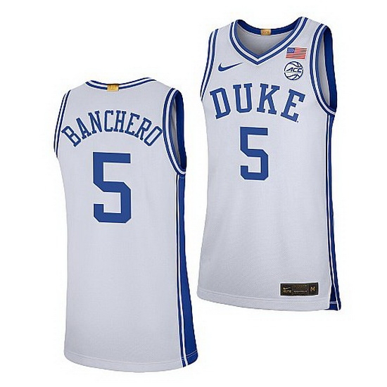 Duke Blue Devils Paolo Banchero College Basketball 2021 22 Limited Jersey Duke Blue Devils Paolo Banchero College Basketball 2021 22 Limited Jersey