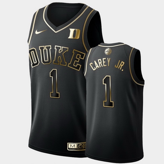 Duke Blue Devils Vernon Carey Jr. Black 2019 Golden Edition Men'S Jersey Duke Blue Devils Vernon Carey Jr. Black 2019 Golden Edition Men'S Jersey