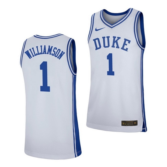 Duke Blue Devils Zion Williamson White Replica Men'S Jersey 0 Duke Blue Devils Zion Williamson White Replica Men'S Jersey 0