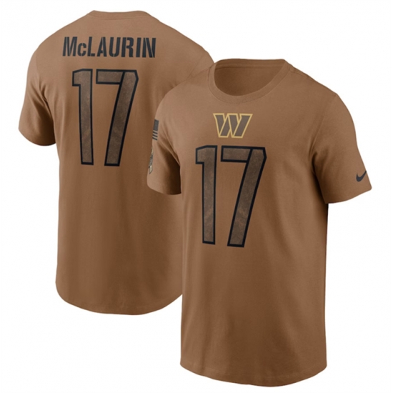 Men Washington Commanders 17 Terry McLaurin 2023 Brown Salute To Service Name 26 Number T Shirt Men Washington Commanders 17 Terry McLaurin 2023 Brown Salute To Service Name 26 Number T Shirt