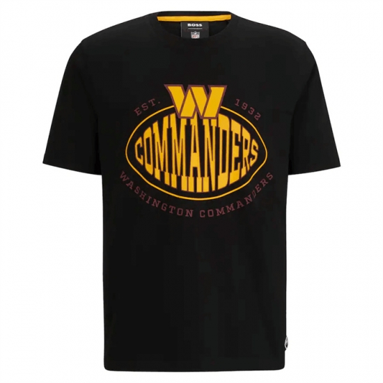 Men Washington Commanders Black BOSS X Trap T Shirt Men Washington Commanders Black BOSS X Trap T Shirt