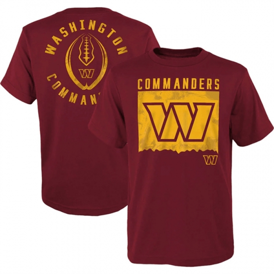 Men Washington Commanders Burgundy Preschool Liquid Camo Logo T Shirt Men Washington Commanders Burgundy Preschool Liquid Camo Logo T Shirt