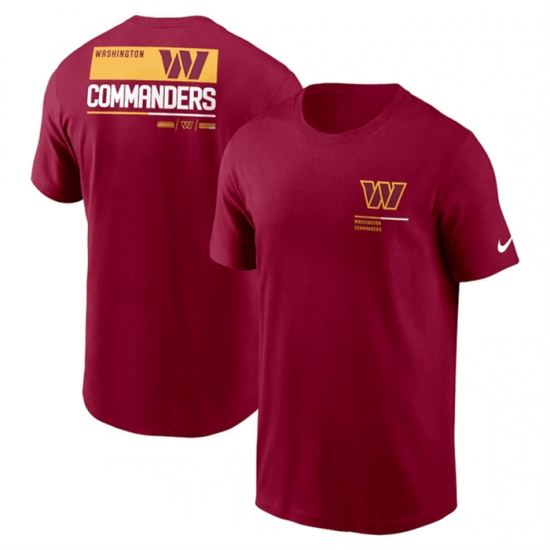 Men Washington Commanders Burgundy Team Incline T Shirt Men Washington Commanders Burgundy Team Incline T Shirt