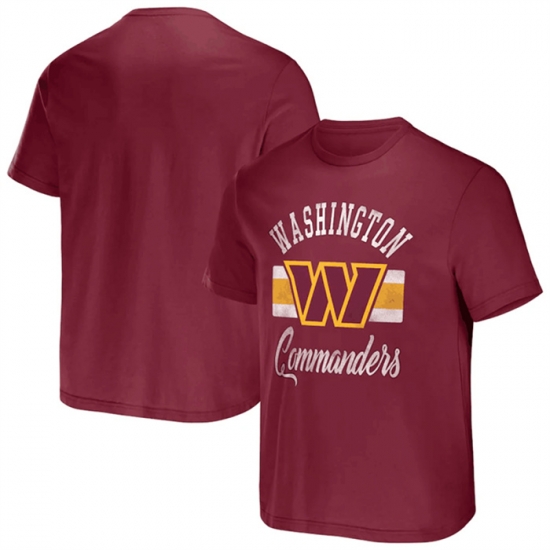 Men Washington Commanders Burgundy X Darius Rucker Collection Stripe T Shirt Men Washington Commanders Burgundy X Darius Rucker Collection Stripe T Shirt