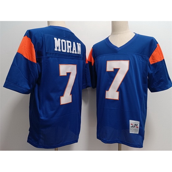 Blue Mountain State 7 Alex Moran Blue Stitched Football Jersey Blue Mountain State 7 Alex Moran Blue Stitched Football Jersey