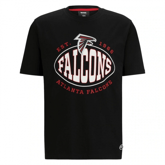 Men Atlanta Falcons Black BOSS X Trap T Shirt Men Atlanta Falcons Black BOSS X Trap T Shirt