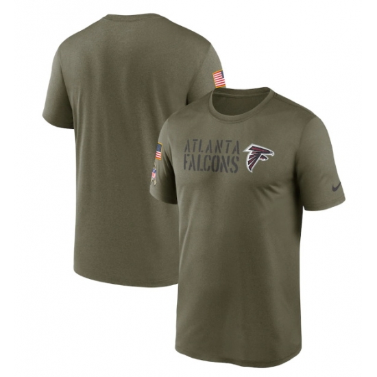 Men Atlanta Falcons Olive 2022 Salute To Service Legend Team T Shirt Men Atlanta Falcons Olive 2022 Salute To Service Legend Team T Shirt