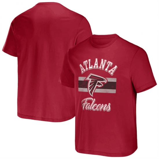 Men Atlanta Falcons Red X Darius Rucker Collection Stripe T Shirt Men Atlanta Falcons Red X Darius Rucker Collection Stripe T Shirt