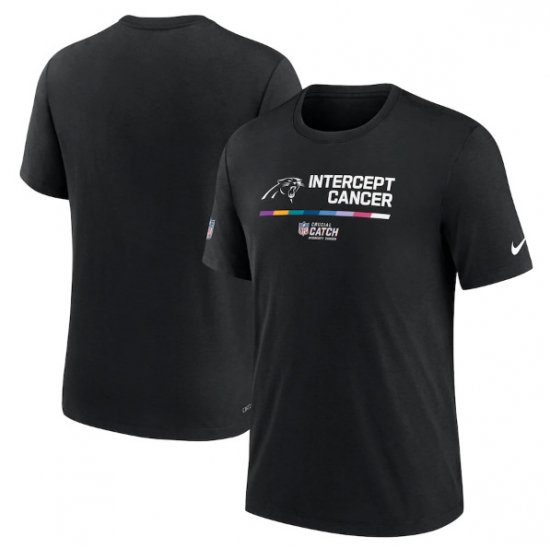 Men Carolina Panthers 2022 Black Crucial Catch Performance T Shirt Men Carolina Panthers 2022 Black Crucial Catch Performance T Shirt