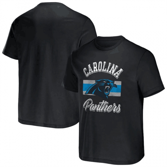 Men Carolina Panthers Black X Darius Rucker Collection Stripe T Shirt Men Carolina Panthers Black X Darius Rucker Collection Stripe T Shirt
