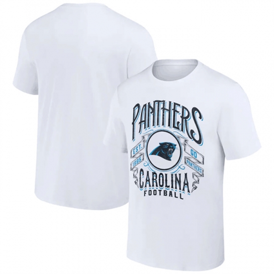 Men Carolina Panthers White X Darius Rucker Collection Vintage Football T Shirt Men Carolina Panthers White X Darius Rucker Collection Vintage Football T Shirt