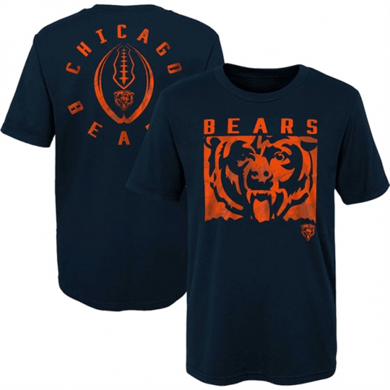 Men Chicago Bears Navy Preschool Liquid Camo Logo T Shirt Men Chicago Bears Navy Preschool Liquid Camo Logo T Shirt