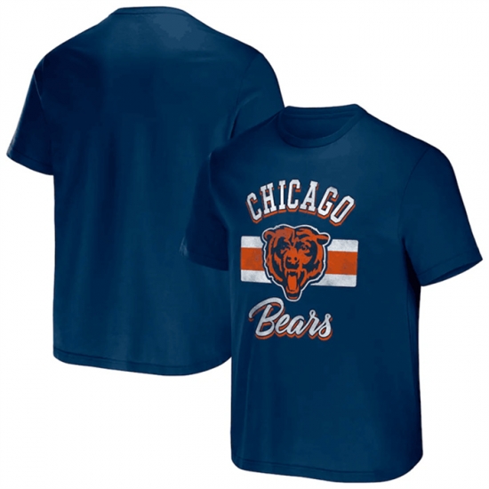 Men Chicago Bears Navy X Darius Rucker Collection Stripe T Shirt Men Chicago Bears Navy X Darius Rucker Collection Stripe T Shirt