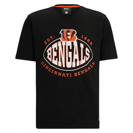 Men Cincinnati Bengals Black BOSS X Trap T Shirt Men Cincinnati Bengals Black BOSS X Trap T Shirt