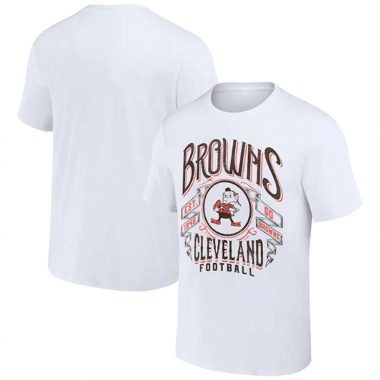 Men Cleveland Browns White X Darius Rucker Collection Vintage Football T Shirt Men Cleveland Browns White X Darius Rucker Collection Vintage Football T Shirt
