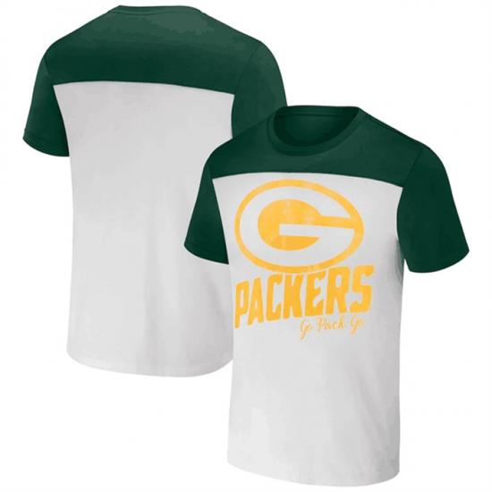 Men Green Bay Packers Cream Green X Darius Rucker Collection Colorblocked T Shirt Men Green Bay Packers Cream Green X Darius Rucker Collection Colorblocked T Shirt