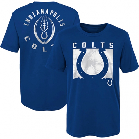 Men Indianapolis Colts Blue Preschool Liquid Camo Logo T Shirt Men Indianapolis Colts Blue Preschool Liquid Camo Logo T Shirt