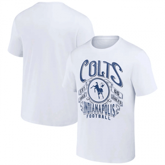 Men Indianapolis Colts White X Darius Rucker Collection Vintage Football T Shirt Men Indianapolis Colts White X Darius Rucker Collection Vintage Football T Shirt