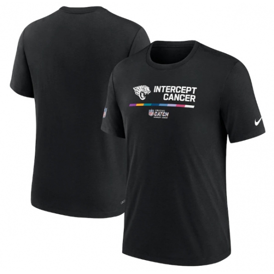 Men Jacksonville Jaguars 2022 Black Crucial Catch Performance T Shirt Men Jacksonville Jaguars 2022 Black Crucial Catch Performance T Shirt