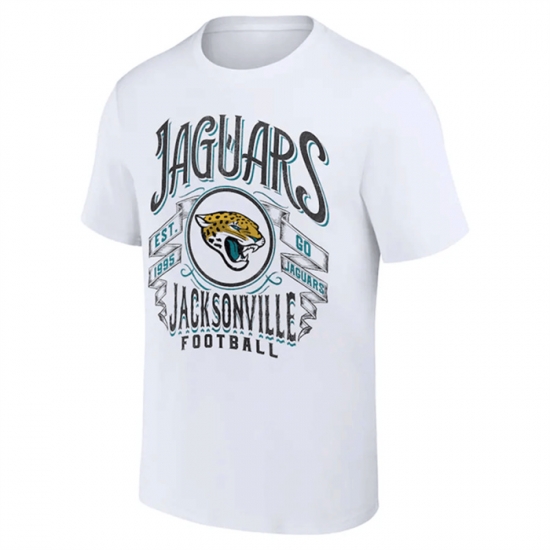 Men Jacksonville Jaguars White X Darius Rucker Collection Vintage Football T Shirt Men Jacksonville Jaguars White X Darius Rucker Collection Vintage Football T Shirt