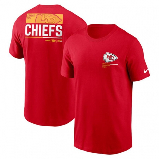 Men Kansas City Chiefs Red Team Incline T Shirt Men Kansas City Chiefs Red Team Incline T Shirt