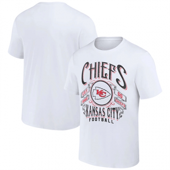 Men Kansas City Chiefs White X Darius Rucker Collection Vintage Football T Shirt Men Kansas City Chiefs White X Darius Rucker Collection Vintage Football T Shirt