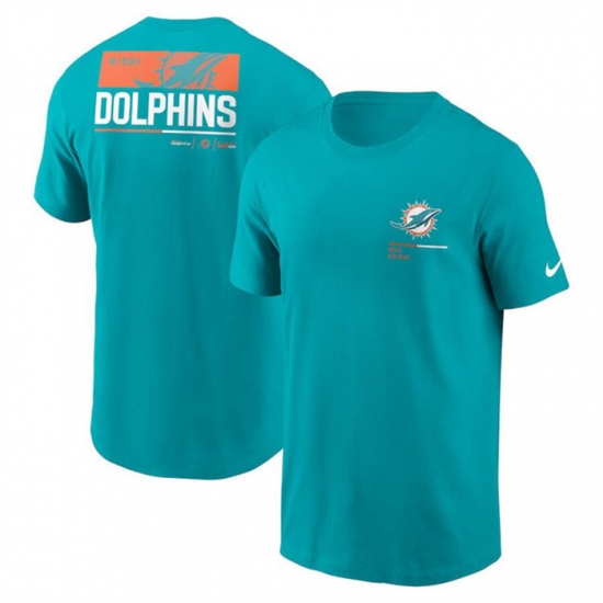 Men Miami Dolphins Aqua Team Incline T Shirt Men Miami Dolphins Aqua Team Incline T Shirt