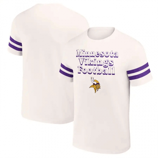 Men Minnesota Vikings Cream X Darius Rucker Collection Vintage T Shirt Men Minnesota Vikings Cream X Darius Rucker Collection Vintage T Shirt
