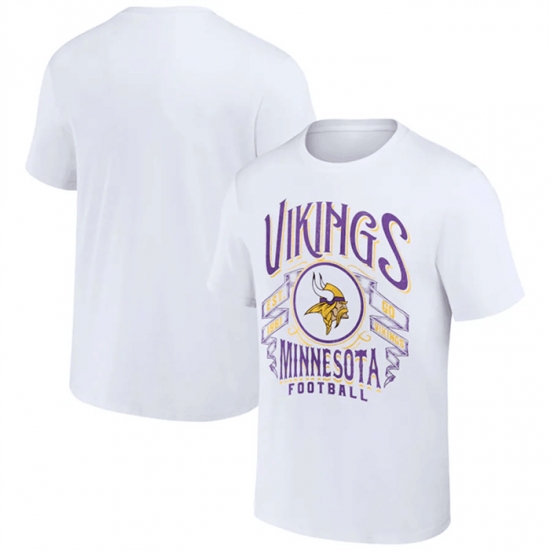 Men Minnesota Vikings White X Darius Rucker Collection Vintage Football T Shirt Men Minnesota Vikings White X Darius Rucker Collection Vintage Football T Shirt