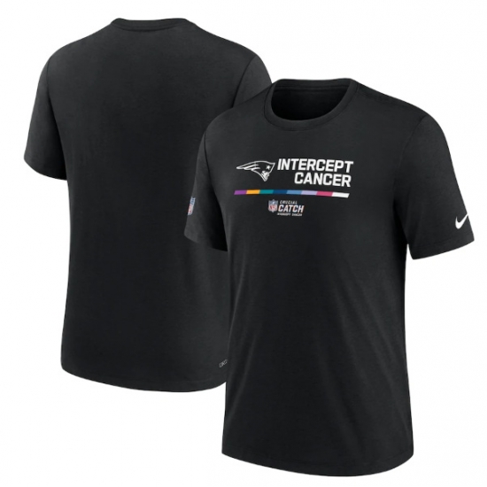 Men New England Patriots 2022 Black Crucial Catch Performance T Shirt Men New England Patriots 2022 Black Crucial Catch Performance T Shirt
