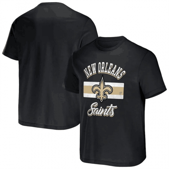 Men New Orleans Saints Black X Darius Rucker Collection Stripe T Shirt Men New Orleans Saints Black X Darius Rucker Collection Stripe T Shirt
