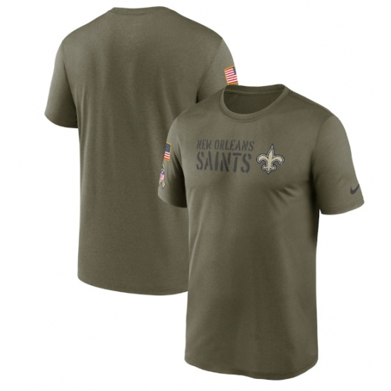 Men New Orleans Saints Olive 2022 Salute To Service Legend Team T Shirt Men New Orleans Saints Olive 2022 Salute To Service Legend Team T Shirt