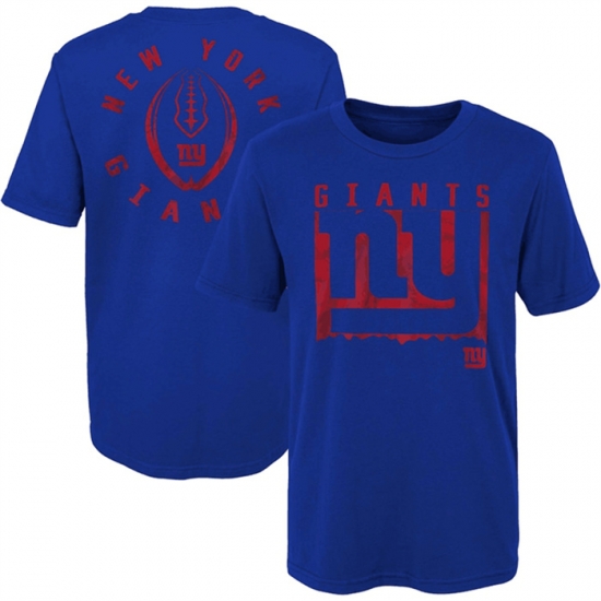 Men New York Giants Royal Preschool Liquid Camo Logo T Shirt Men New York Giants Royal Preschool Liquid Camo Logo T Shirt