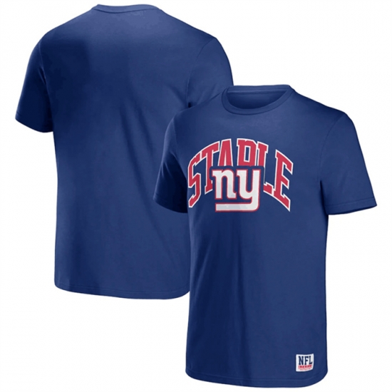 Men New York Giants X Staple Blue Logo Lockup T Shirt Men New York Giants X Staple Blue Logo Lockup T Shirt