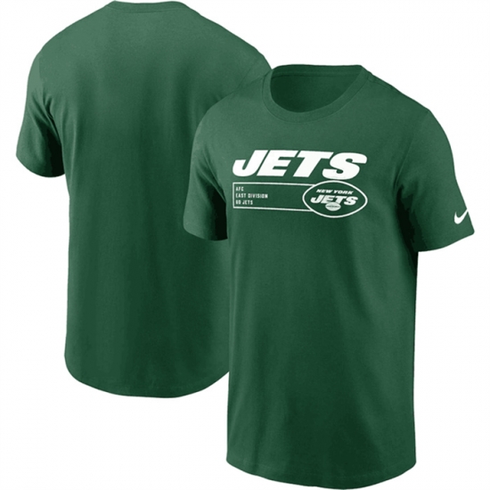 Men New York Jets Green Division Essential T Shirt Men New York Jets Green Division Essential T Shirt