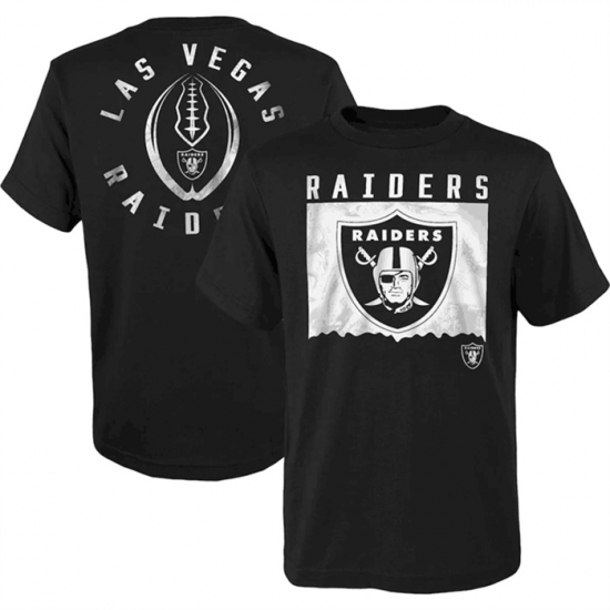 Men Las Vegas Raiders Black Preschool Liquid Camo Logo T Shirt Men Las Vegas Raiders Black Preschool Liquid Camo Logo T Shirt