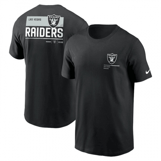 Men Las Vegas Raiders Black Team Incline T Shirt Men Las Vegas Raiders Black Team Incline T Shirt