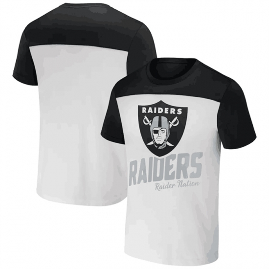 Men Las Vegas Raiders Cream Black X Darius Rucker Collection Colorblocked T Shirt Men Las Vegas Raiders Cream Black X Darius Rucker Collection Colorblocked T Shirt