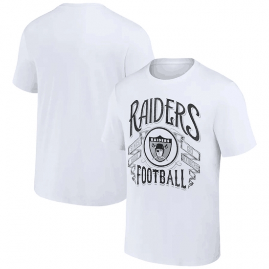 Men Las Vegas Raiders White X Darius Rucker Collection Vintage Football T Shirt Men Las Vegas Raiders White X Darius Rucker Collection Vintage Football T Shirt