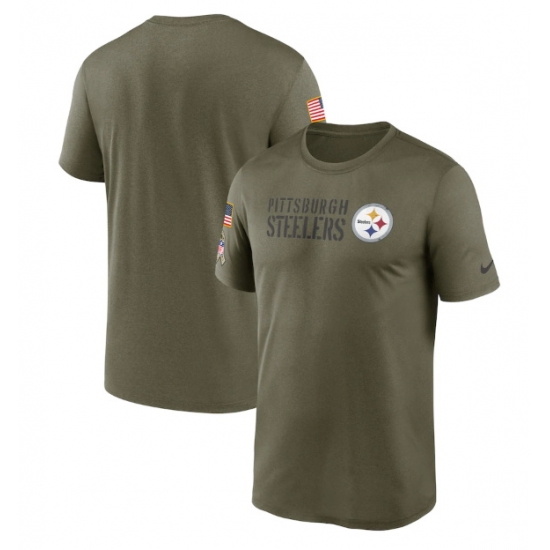 Men Pittsburgh Steelers Olive 2022 Salute To Service Legend Team T Shirt Men Pittsburgh Steelers Olive 2022 Salute To Service Legend Team T Shirt