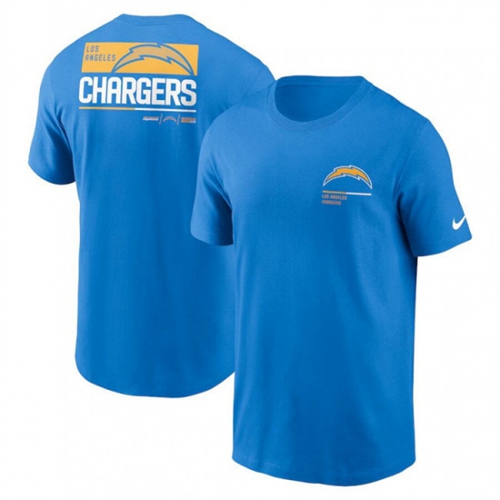 Men Los Angeles Chargers Light Blue Team Incline T Shirt Men Los Angeles Chargers Light Blue Team Incline T Shirt