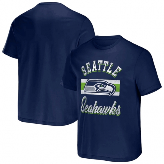 Men Seattle Seahawks Navy X Darius Rucker Collection Stripe T Shirt Men Seattle Seahawks Navy X Darius Rucker Collection Stripe T Shirt