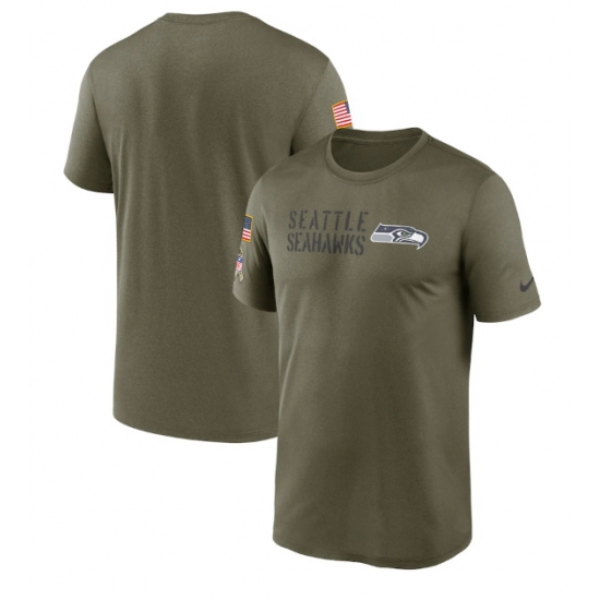 Men Seattle Seahawks Olive 2022 Salute To Service Legend Team T Shirt Men Seattle Seahawks Olive 2022 Salute To Service Legend Team T Shirt