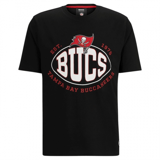 Men Tampa Bay Buccaneers Black BOSS X Trap T Shirt Men Tampa Bay Buccaneers Black BOSS X Trap T Shirt