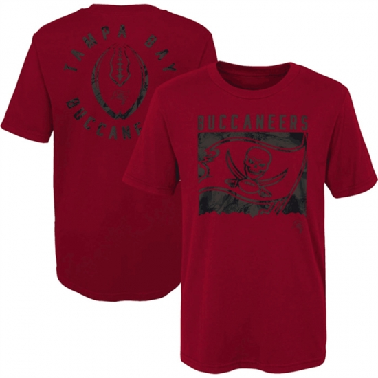Men Tampa Bay Buccaneers Red Preschool Liquid Camo Logo T Shirt Men Tampa Bay Buccaneers Red Preschool Liquid Camo Logo T Shirt