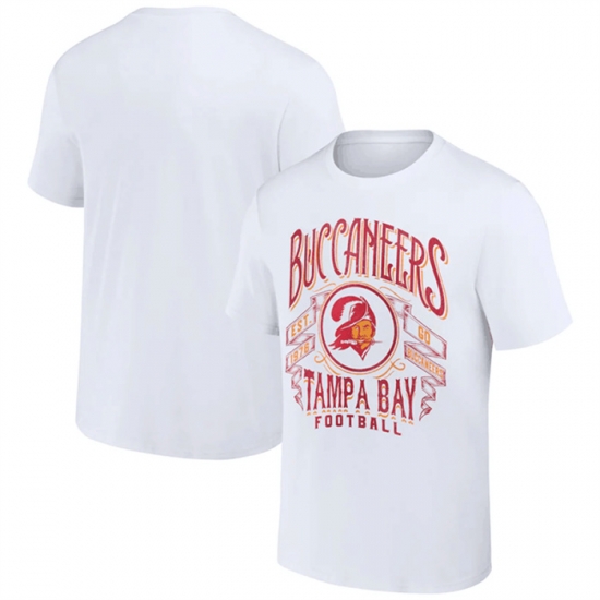 Men Tampa Bay Buccaneers White X Darius Rucker Collection Vintage Football T Shirt Men Tampa Bay Buccaneers White X Darius Rucker Collection Vintage Football T Shirt