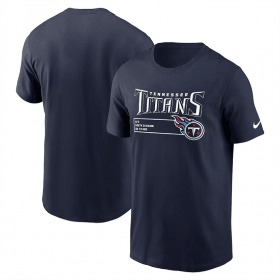 Men Tennessee Titans Navy Division Essential T Shirt Men Tennessee Titans Navy Division Essential T Shirt
