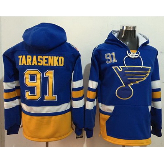 Blues #91 Vladimir Tarasenko Light Blue Name 26 Number Pullover NHL Hoodie Blues #91 Vladimir Tarasenko Light Blue Name 26 Number Pullover NHL Hoodie