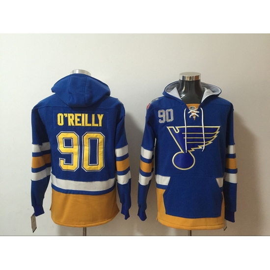 Men St.Louis Blues 90 Ryan O'Reilly Stitched Hoodie Men St.Louis Blues 90 Ryan O'Reilly Stitched Hoodie